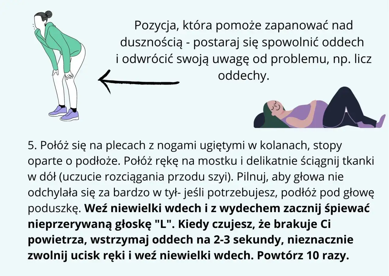 Ćwiczenia oddechowe dla dzieci: pozycja do relaksu, która pomaga opanować duszności.